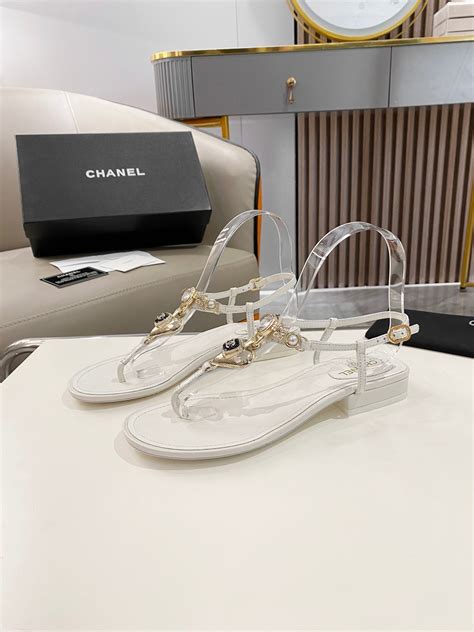 chanel clear flip flops|chanel boutique online.